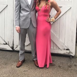 Coral Sherri Hill Prom Dress